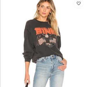 Anine Bing Vintage Bing Sweatshirt in Black